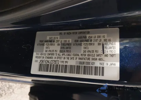 2018 Mazda Cx-5 Grand Touring из США, поврежденный, VIN JM3KFADM4J0376672